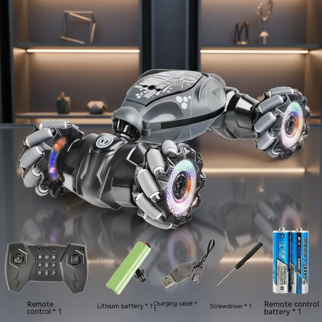 Enhanced Remote Controlled Stunt Car - No Text